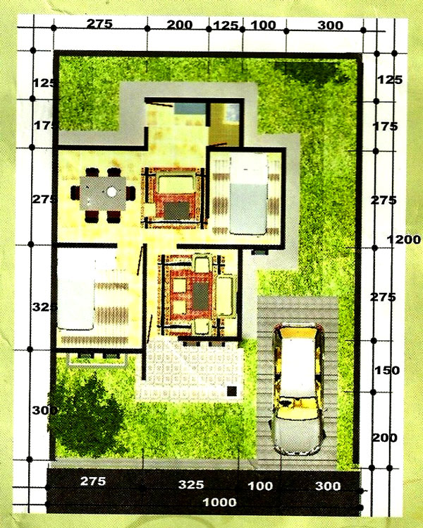 Denah rumah  minimalis  type  45  Contoh Desain Rumah  